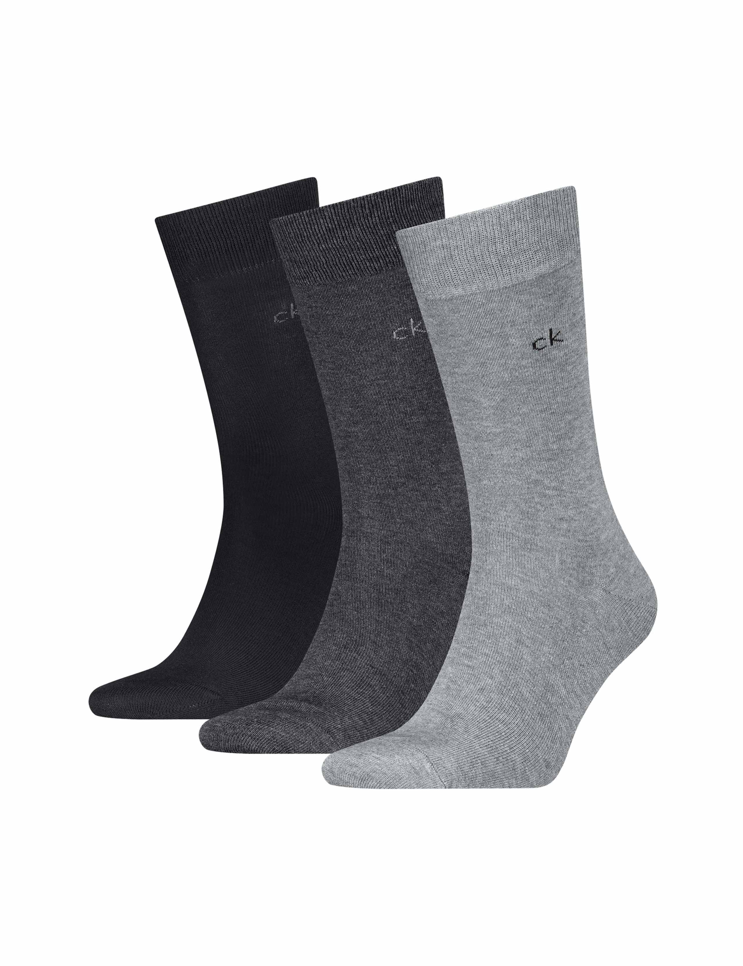 Calvin Klein 3 pack cotton rich smart socks (British brand)