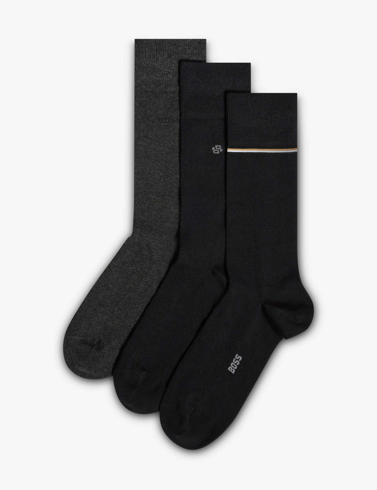 BOSS 3-pack cotton rich socks gift box - British product