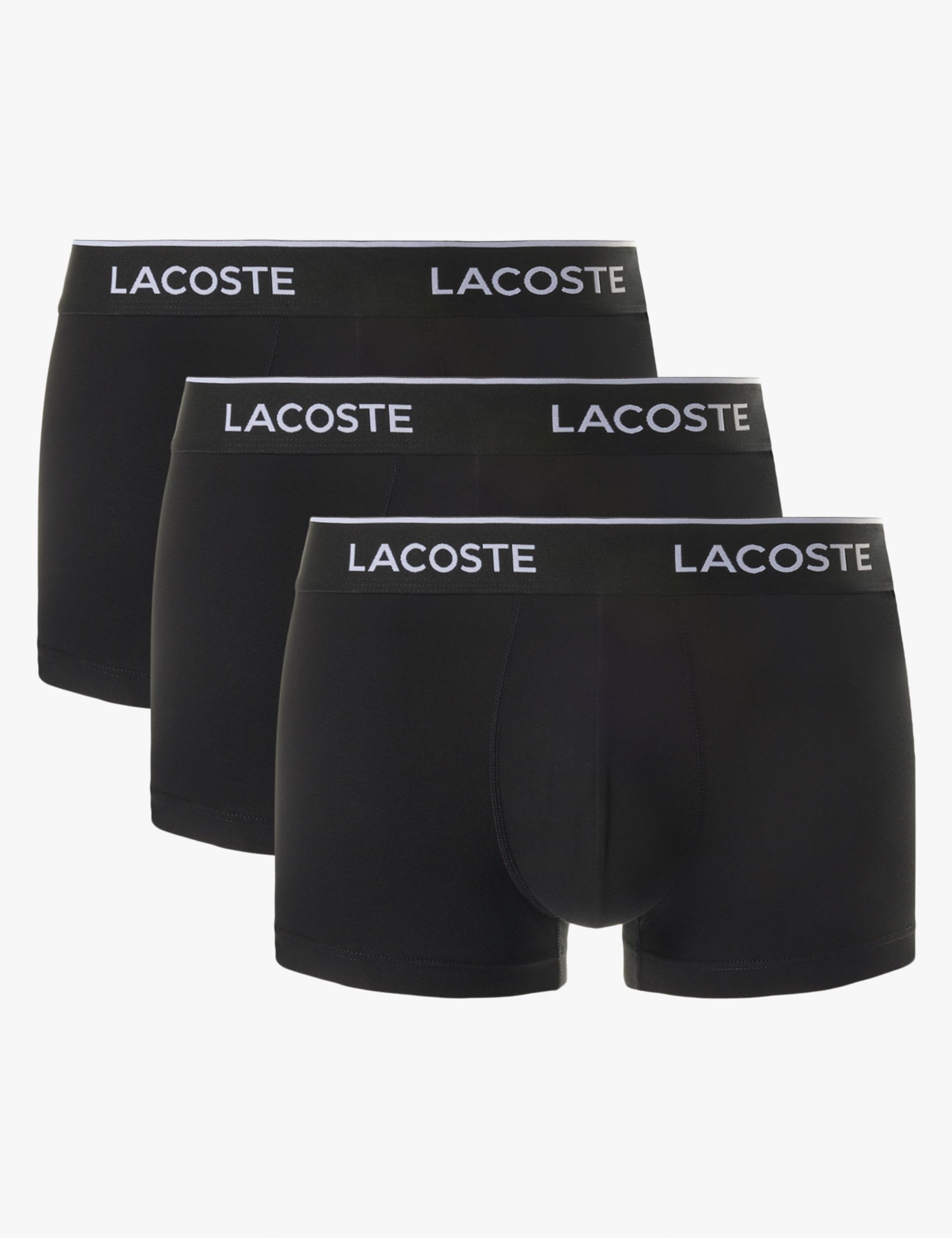 Lacoste cotton-rich trunks 3 pack, UK version