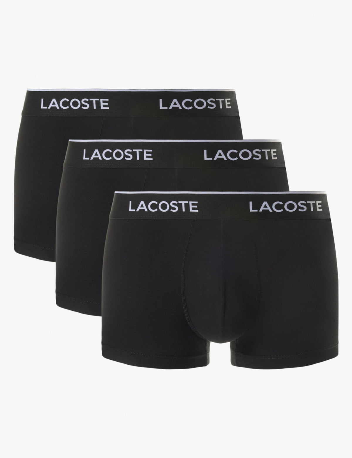 Lacoste cotton-rich trunks 3 pack, UK version