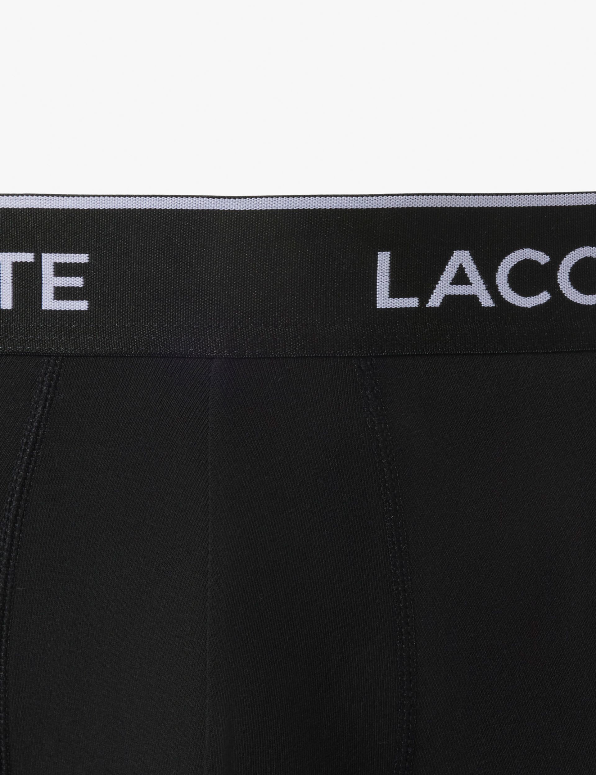 Lacoste cotton-rich trunks 3 pack, UK version