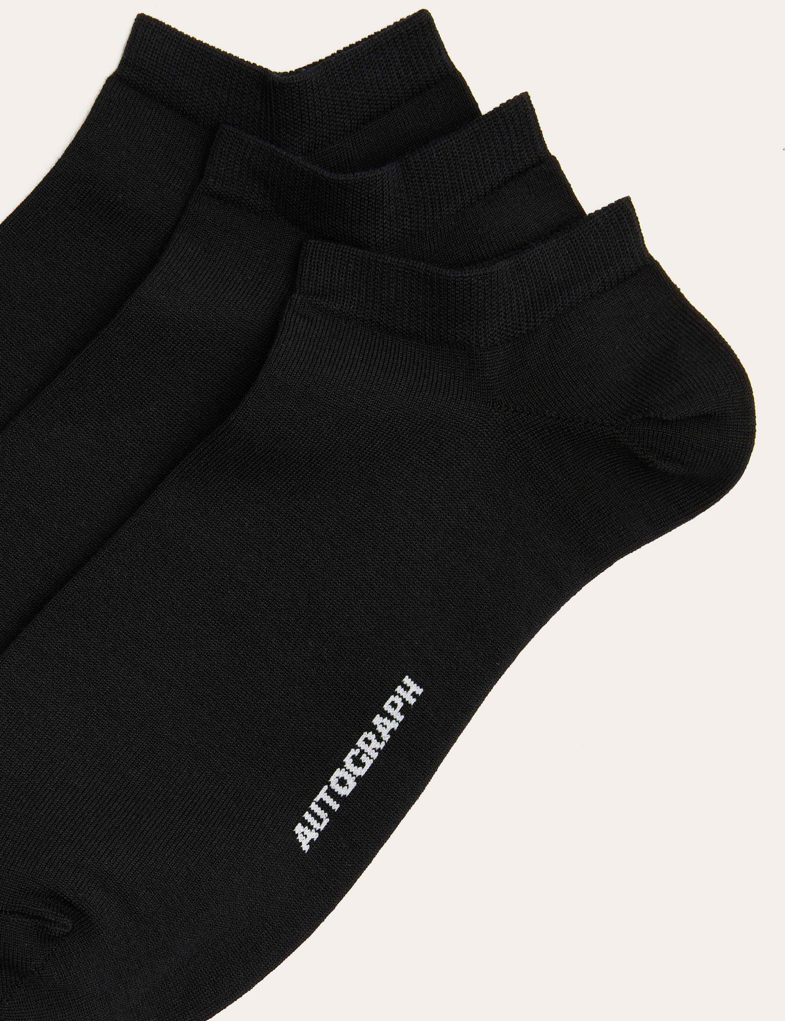 Autograph Egyptian cotton rich trainer liners 3 pack - British product