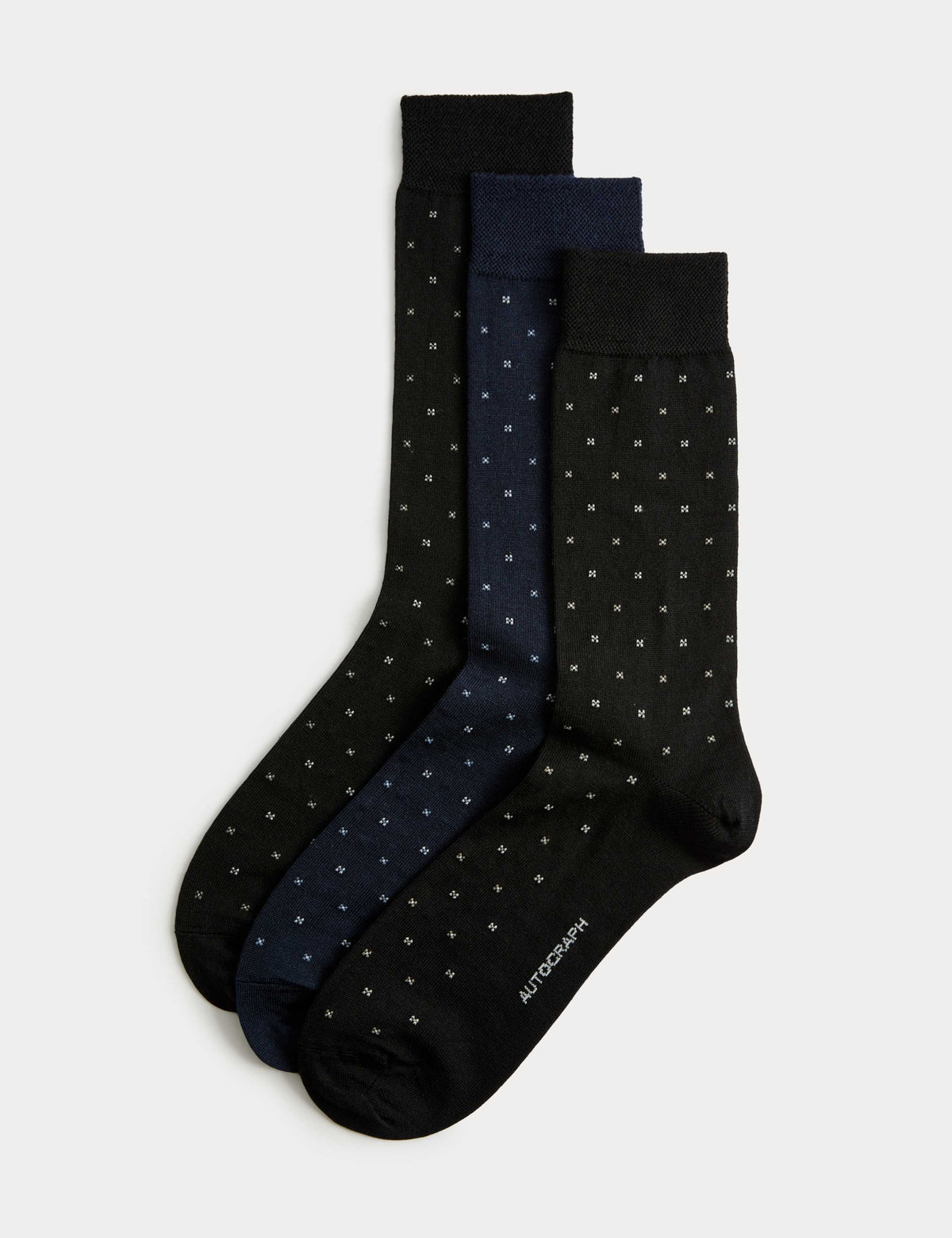 Autograph merino wool socks 3-pack geometric - British product