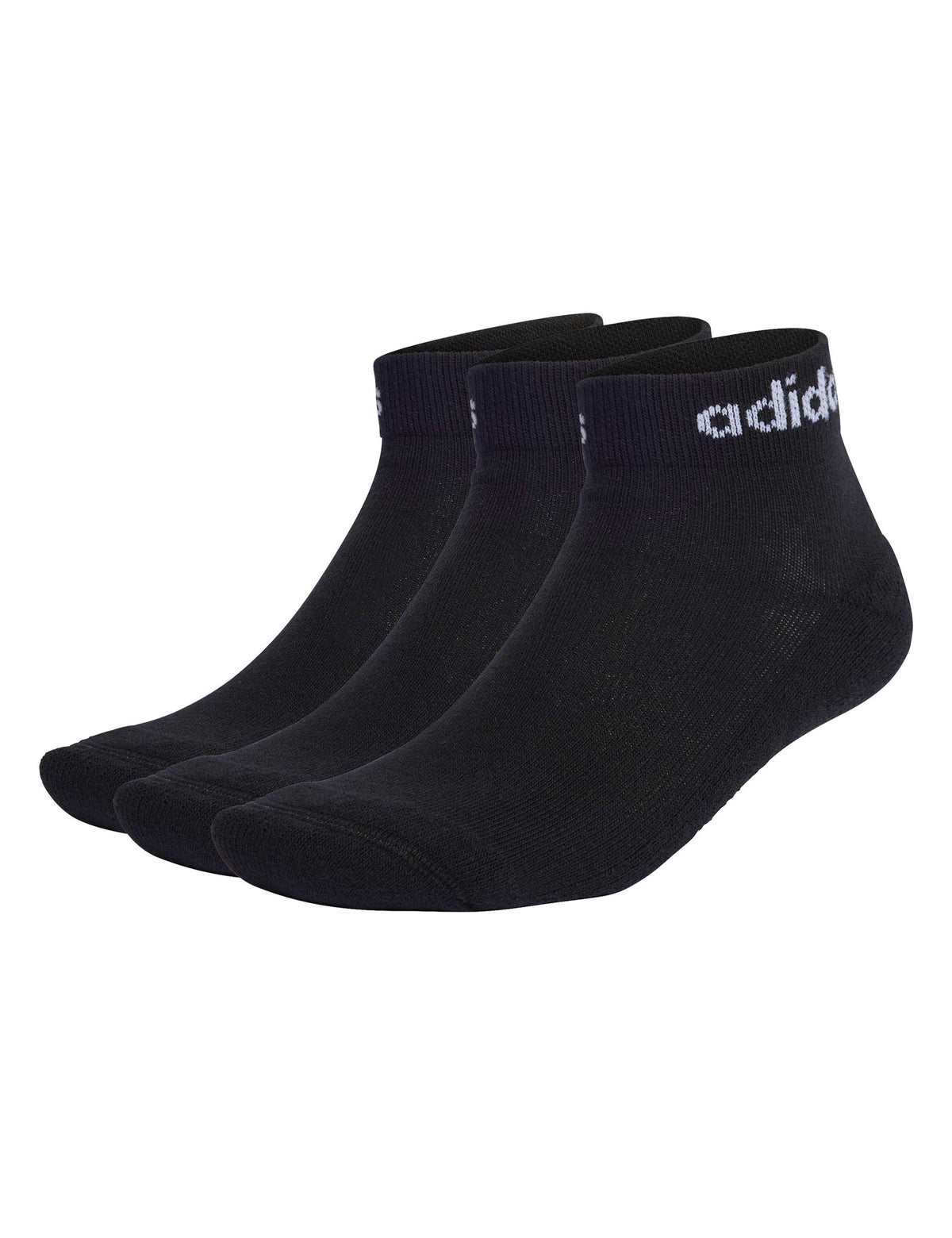 adidas ankle socks 3 pack cotton-rich logo - British brand