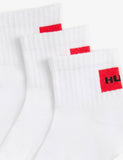 HUGO cotton rich ribbed socks 3 pack (British brand)