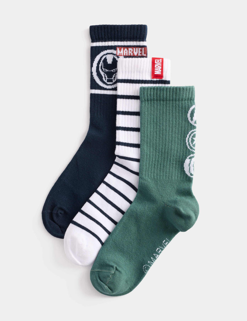 Marvel ankle socks 3-pack sizes 6-7, imported from the UK
