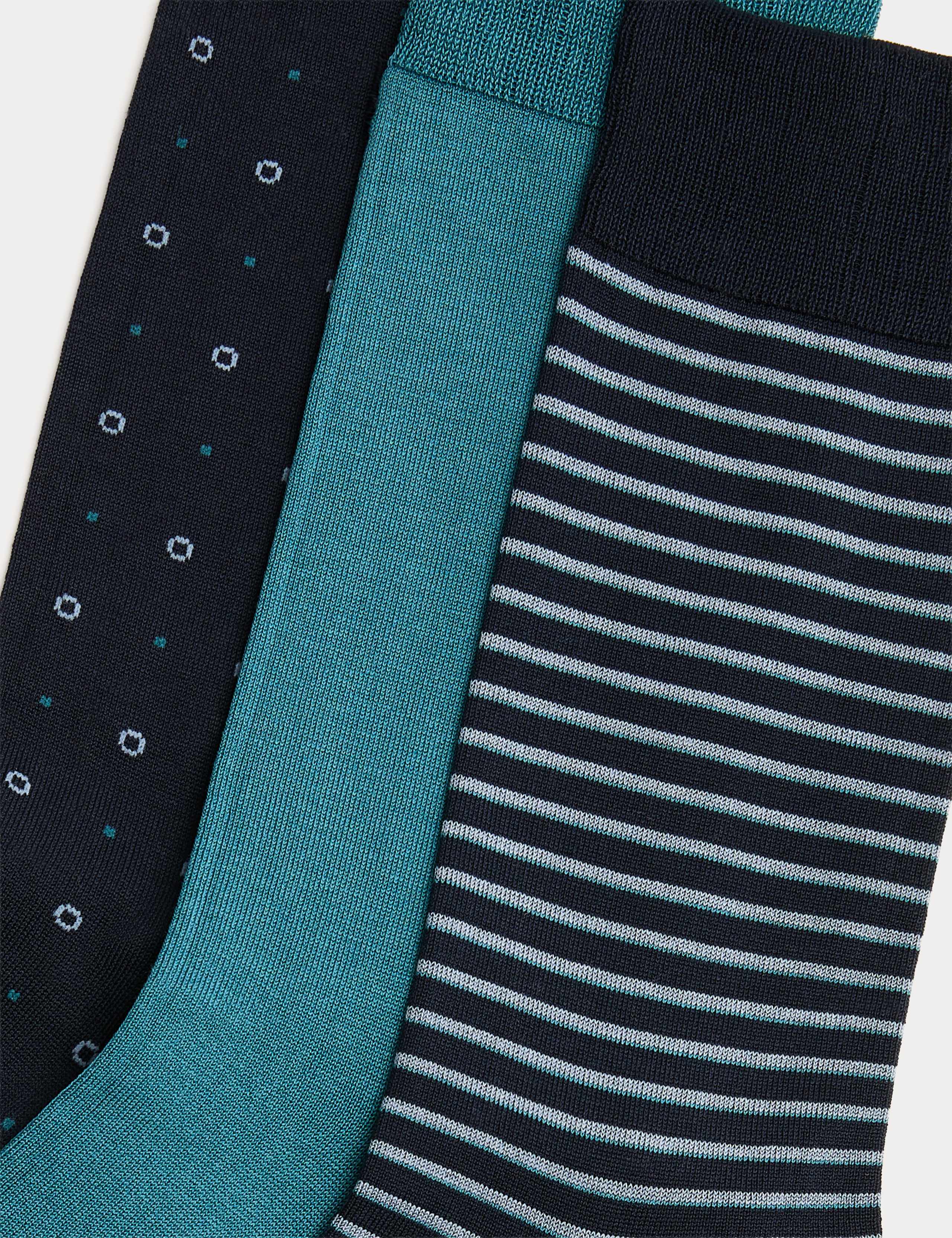 Autograph socks 3 pack mercerised cotton (British brand)