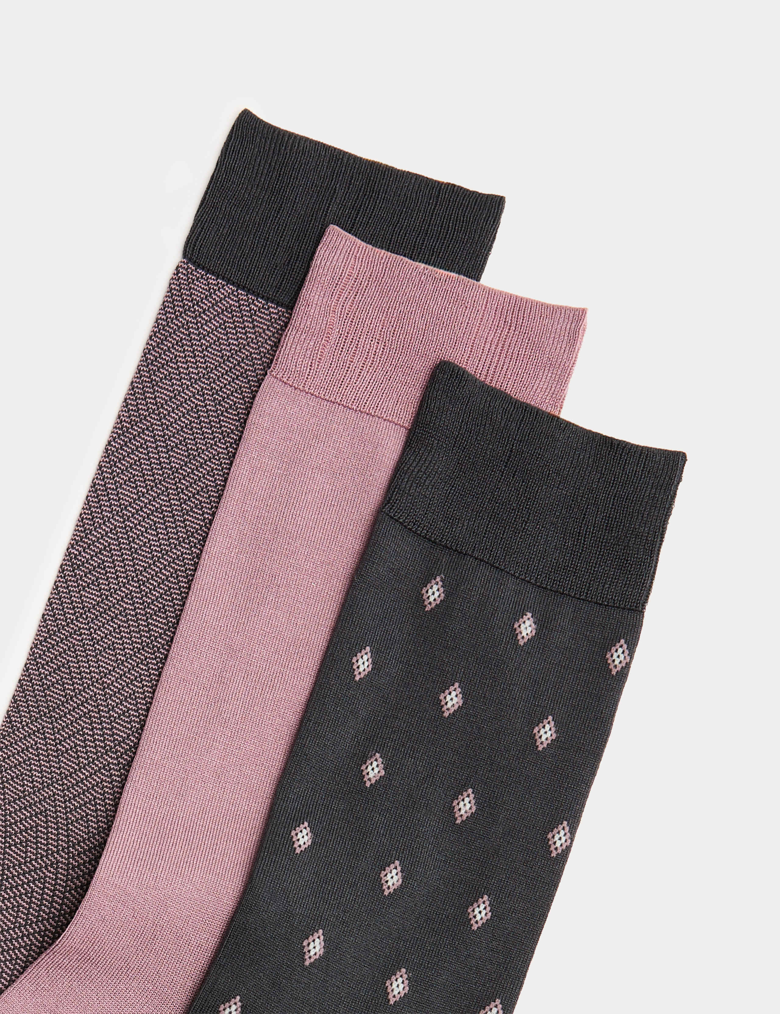 Autograph mercerised cotton rich socks 3-pack (British brand)