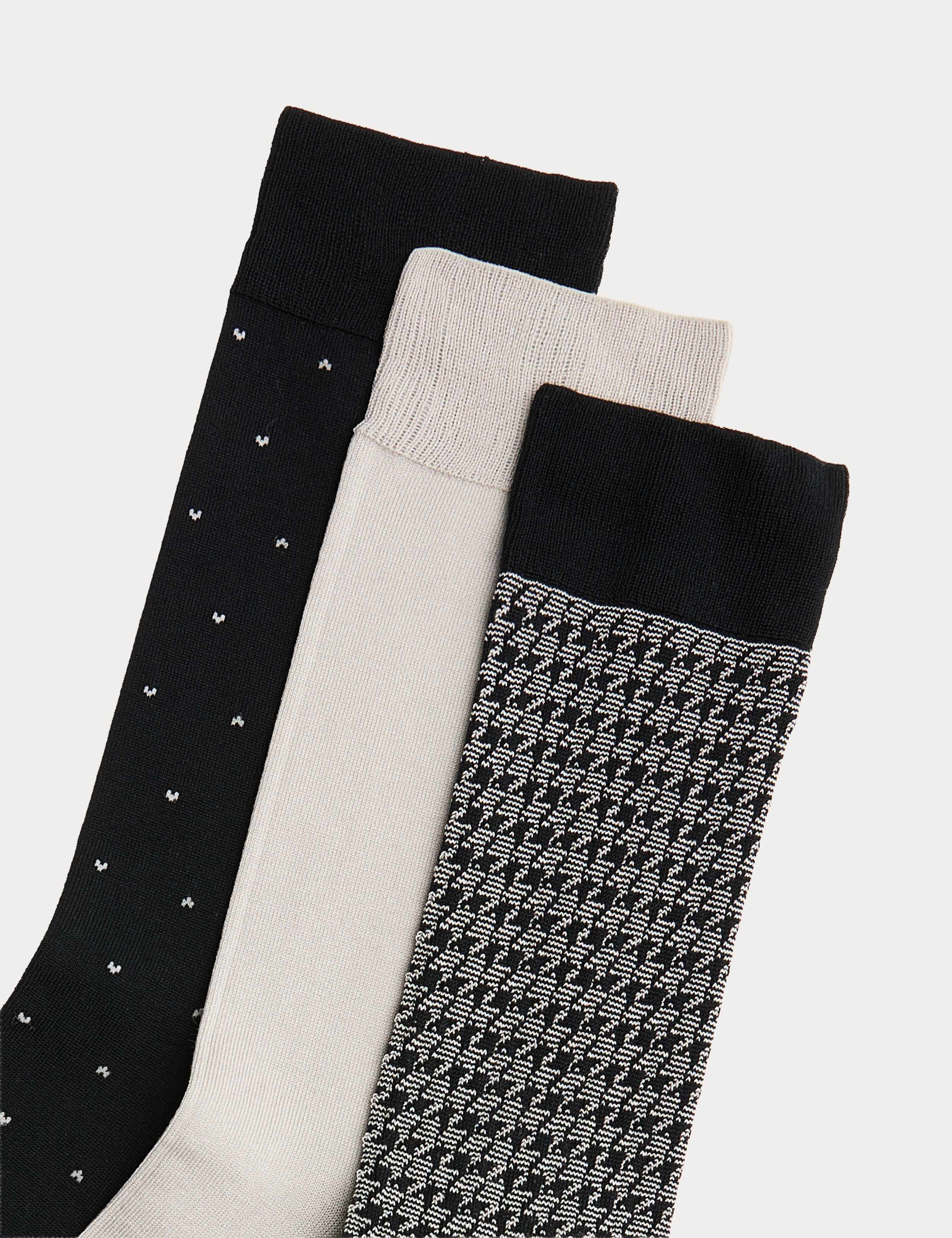 Autograph mercerised cotton socks 3 pack (British brand)