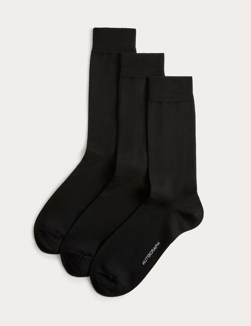 Autograph merino wool blend socks 3 pack, UK version