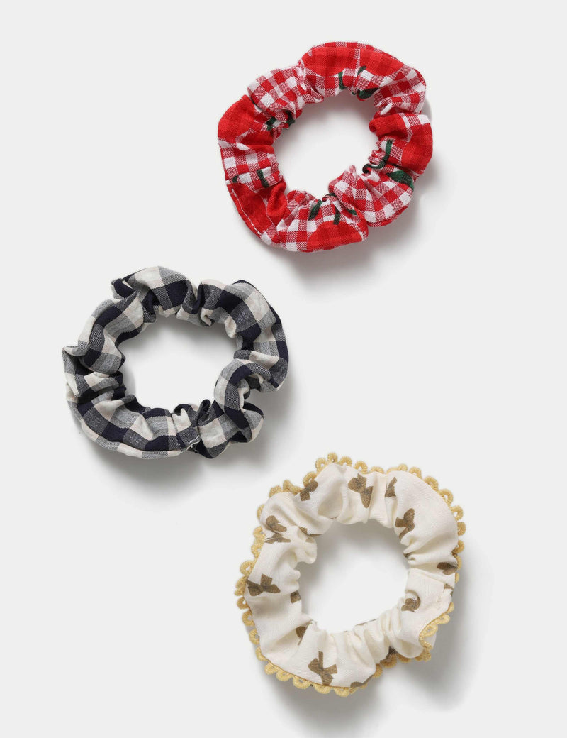 Mini scrunchie 3 pack hair accessory, UK version