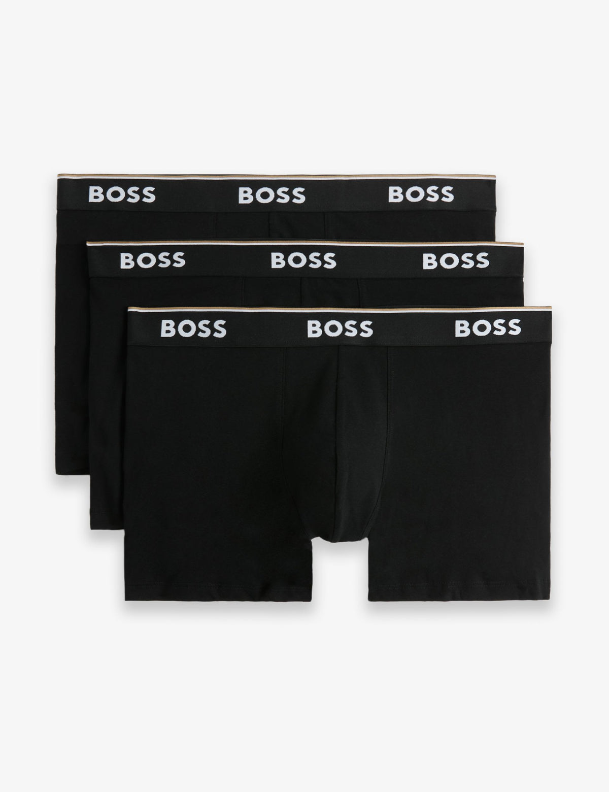 BOSS cotton-rich logo boxer briefs 3 pack, imported from the UK