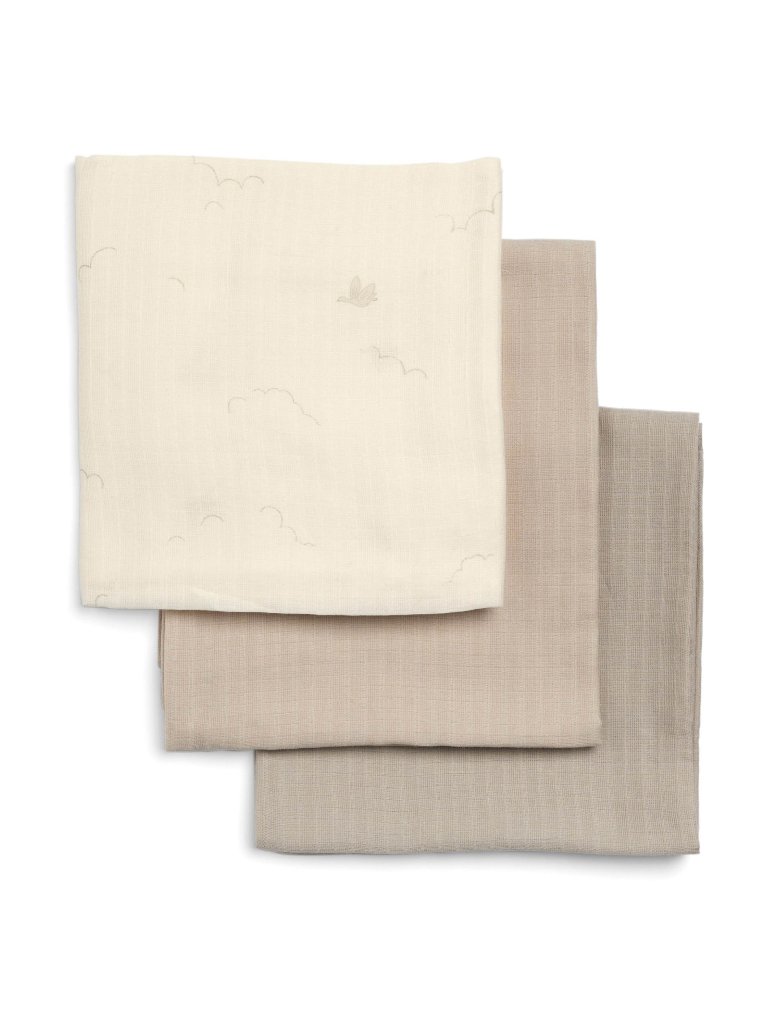 Mamas & Papas pure cotton muslin squares 3-pack (British brand)