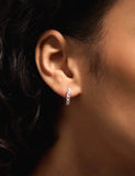 Accessorize 3 pack sterling silver plated hoop earrings set, imported from the UK