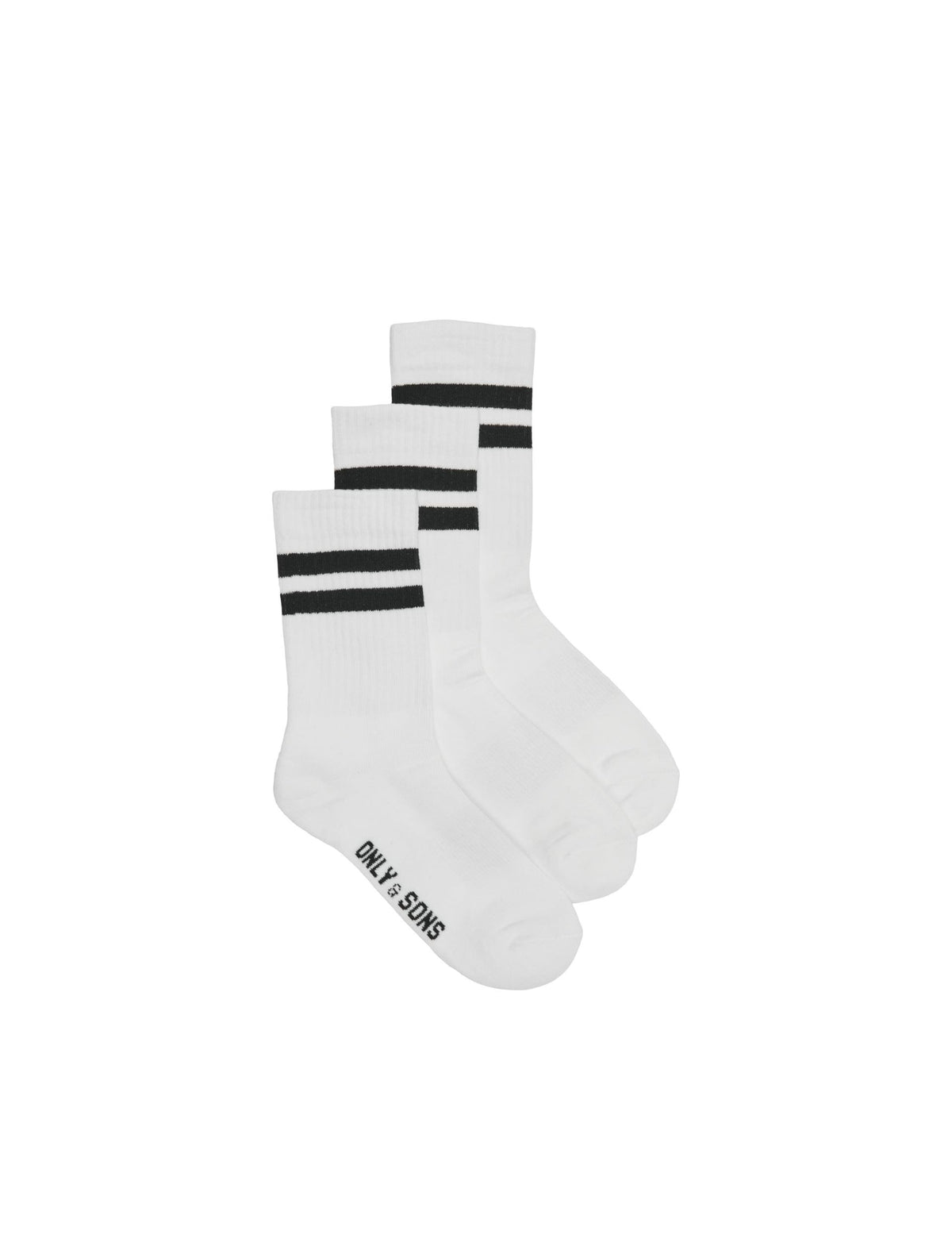 ONLY & SONS striped cotton socks 3 pack - British product