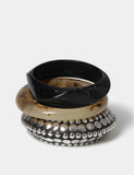 3 pack studded bangles (British brand)
