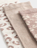 M&S animal print crew socks 3 pack, imported from the UK