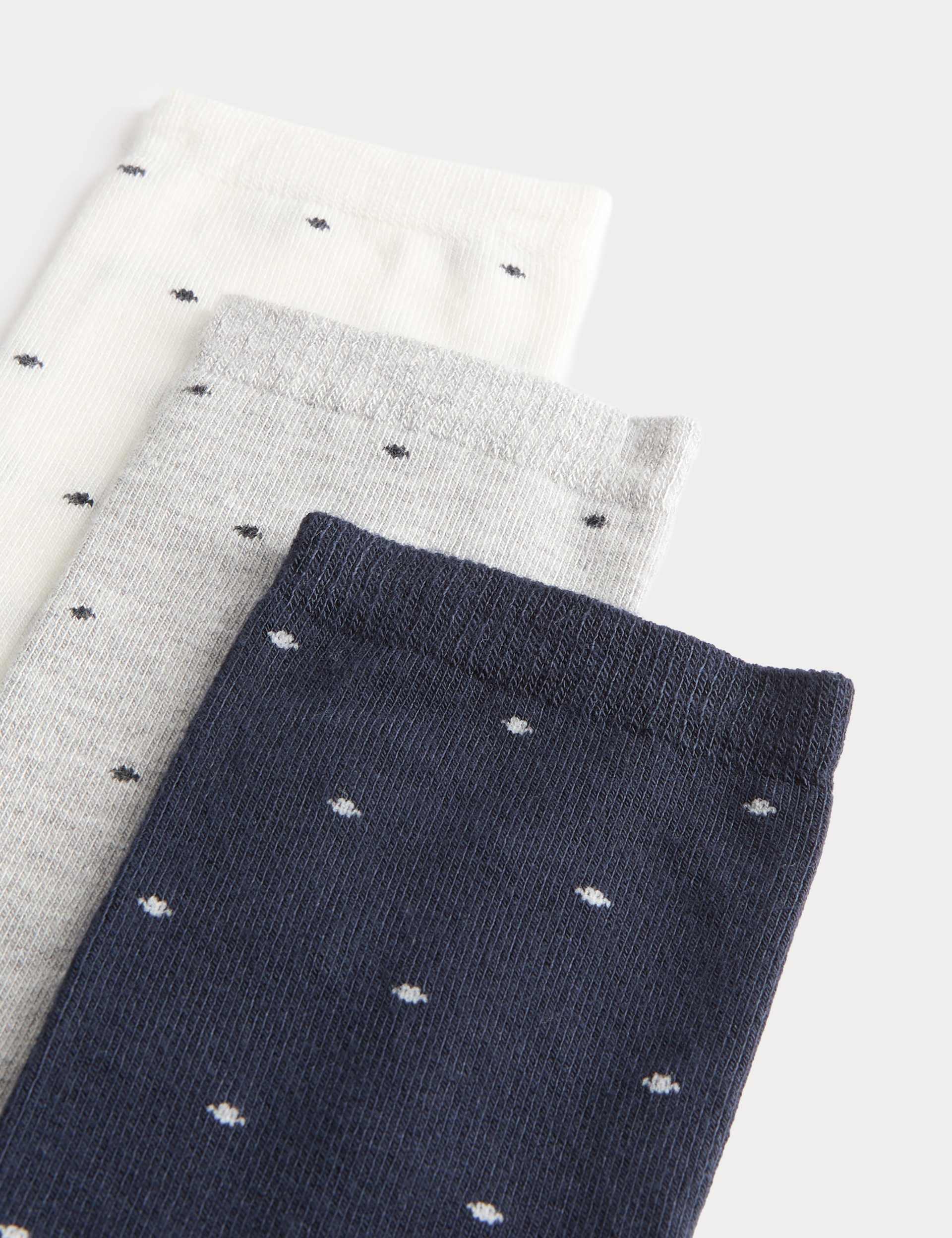 M&S supersoft spot crew socks 3-pack - British product