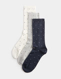 M&S supersoft spot crew socks 3-pack - British product