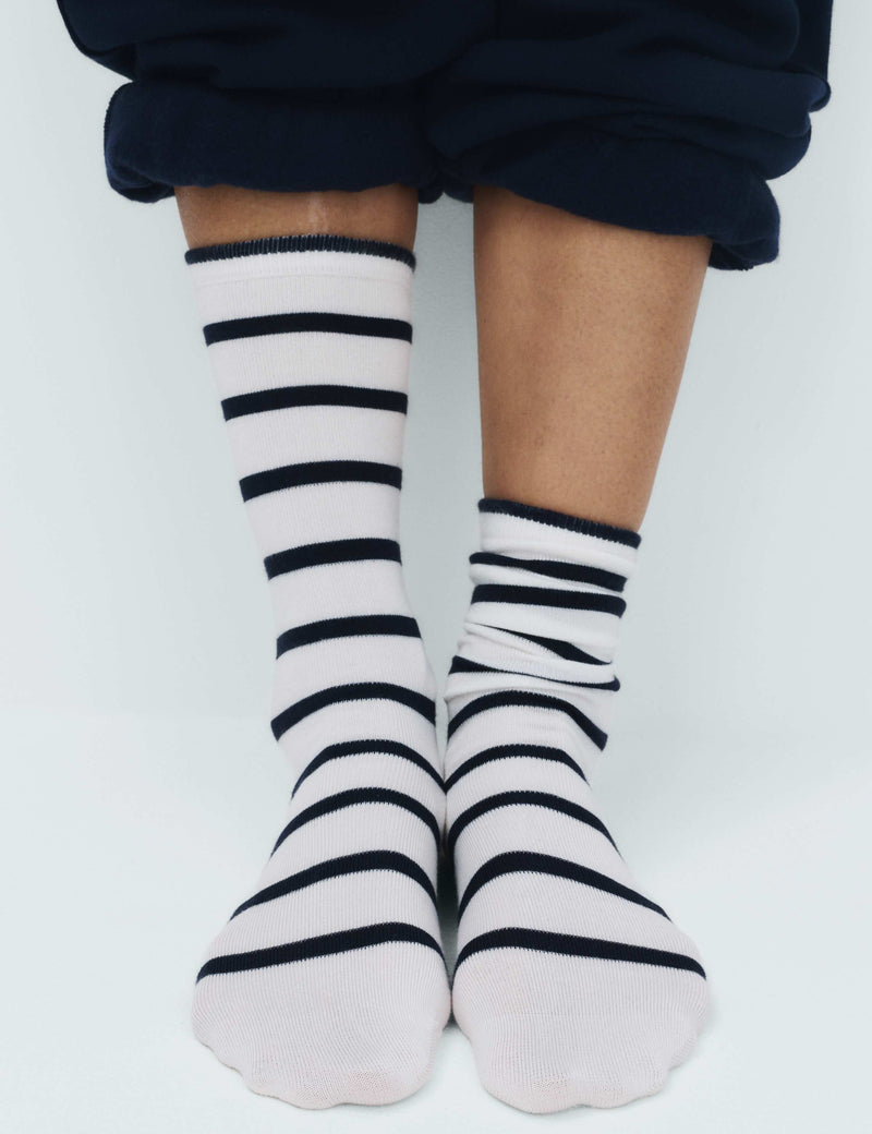 M&S supersoft striped crew socks pack of 3 - British product