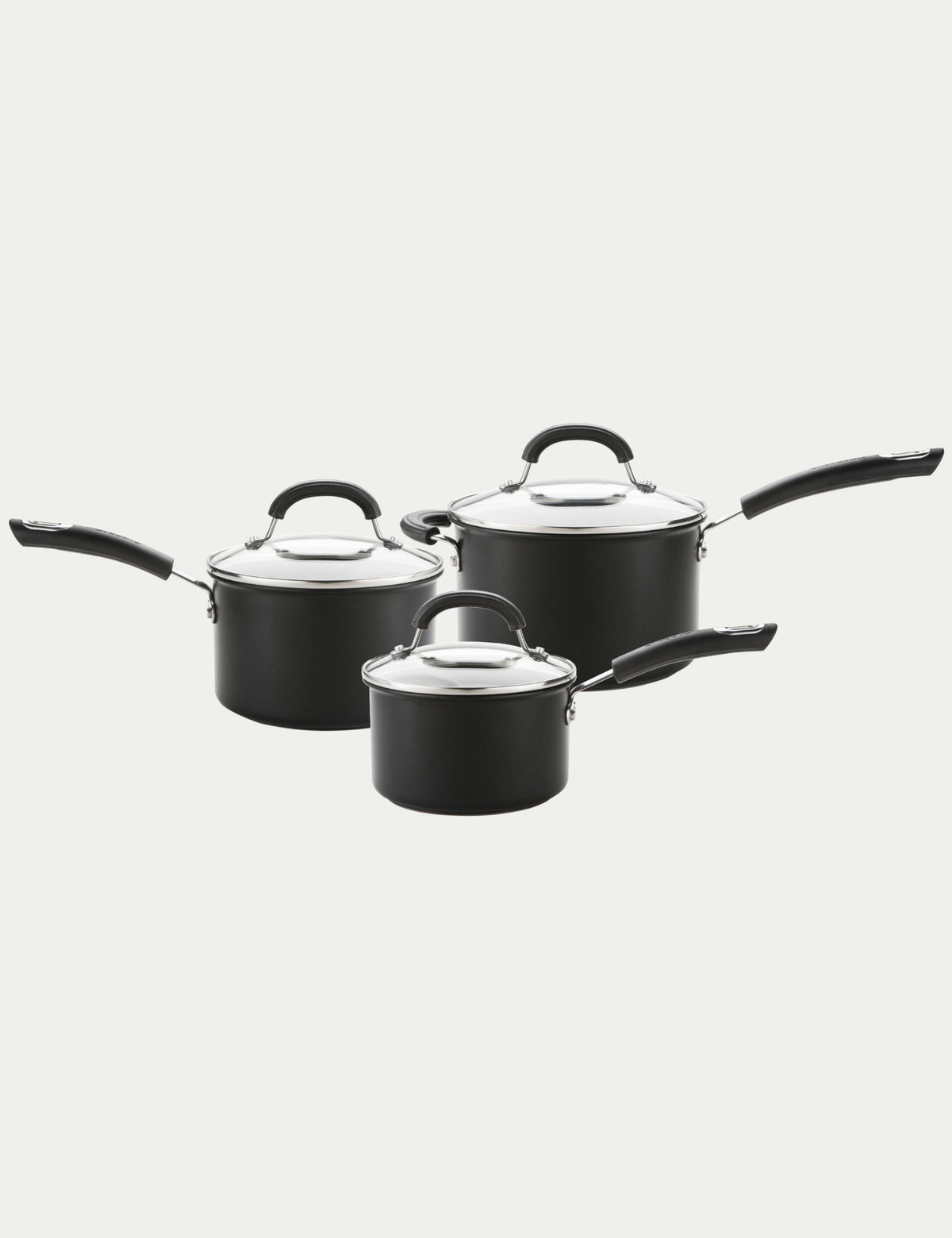 Circulon 3 piece non-stick saucepan set, UK version