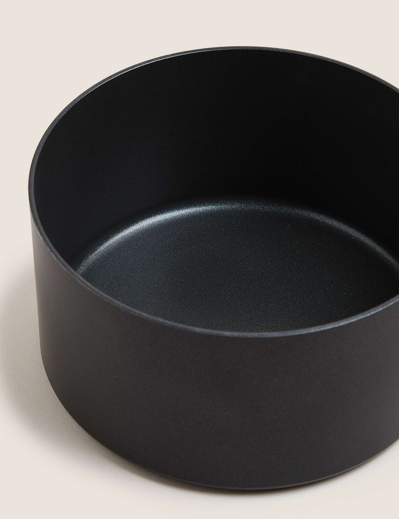 Black aluminium non-stick saucepan set 16cm 18cm 20cm, imported from the UK