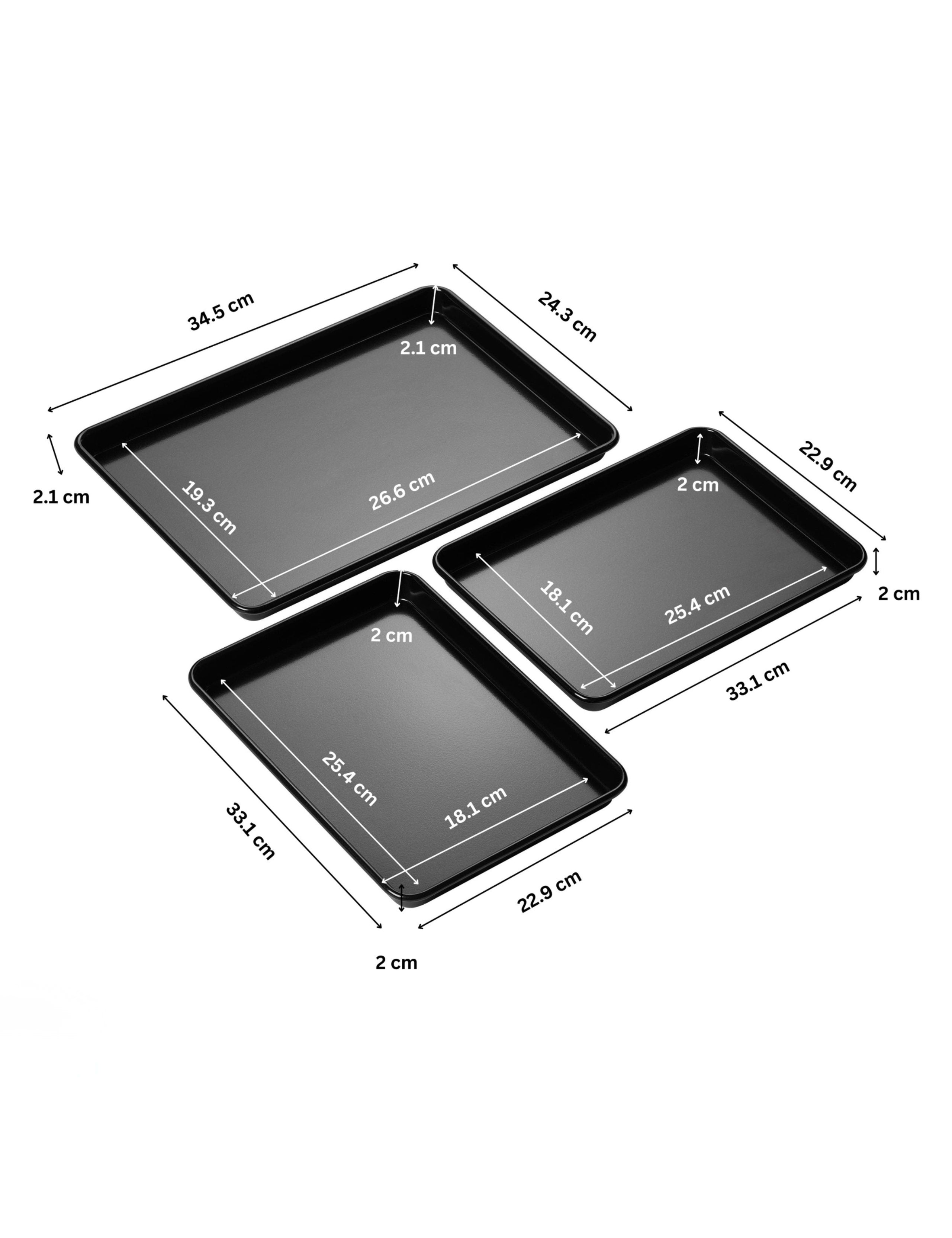 Tala 3-piece carbon steel baking tray set, imported from the UK