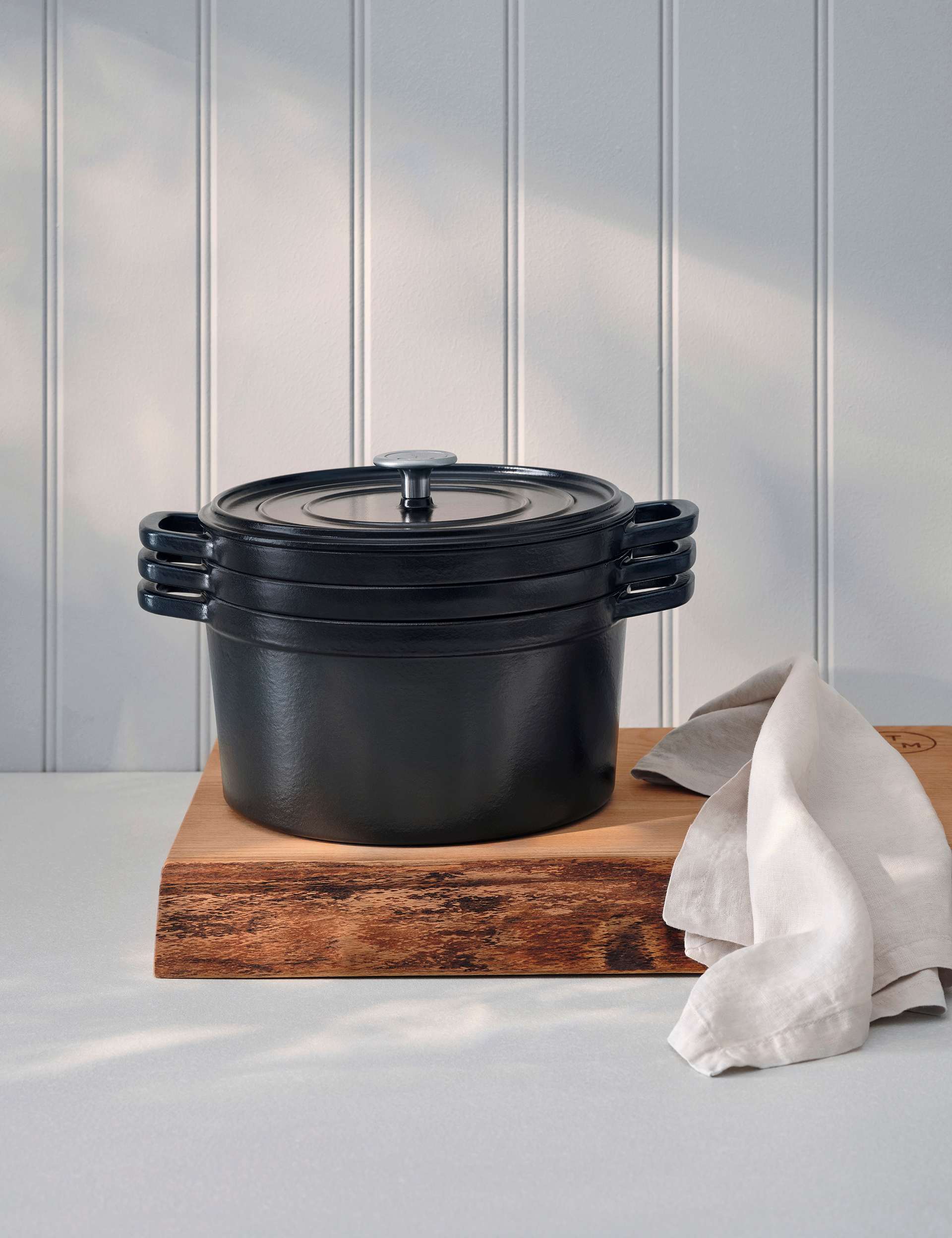 M&S Tom Kerridge cast iron stacking set, imported from the UK