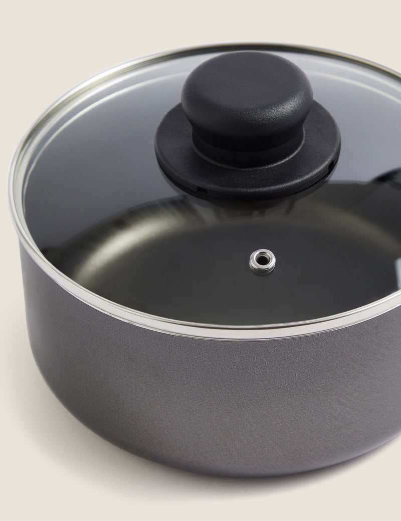 3 piece aluminium non-stick pan set - British product