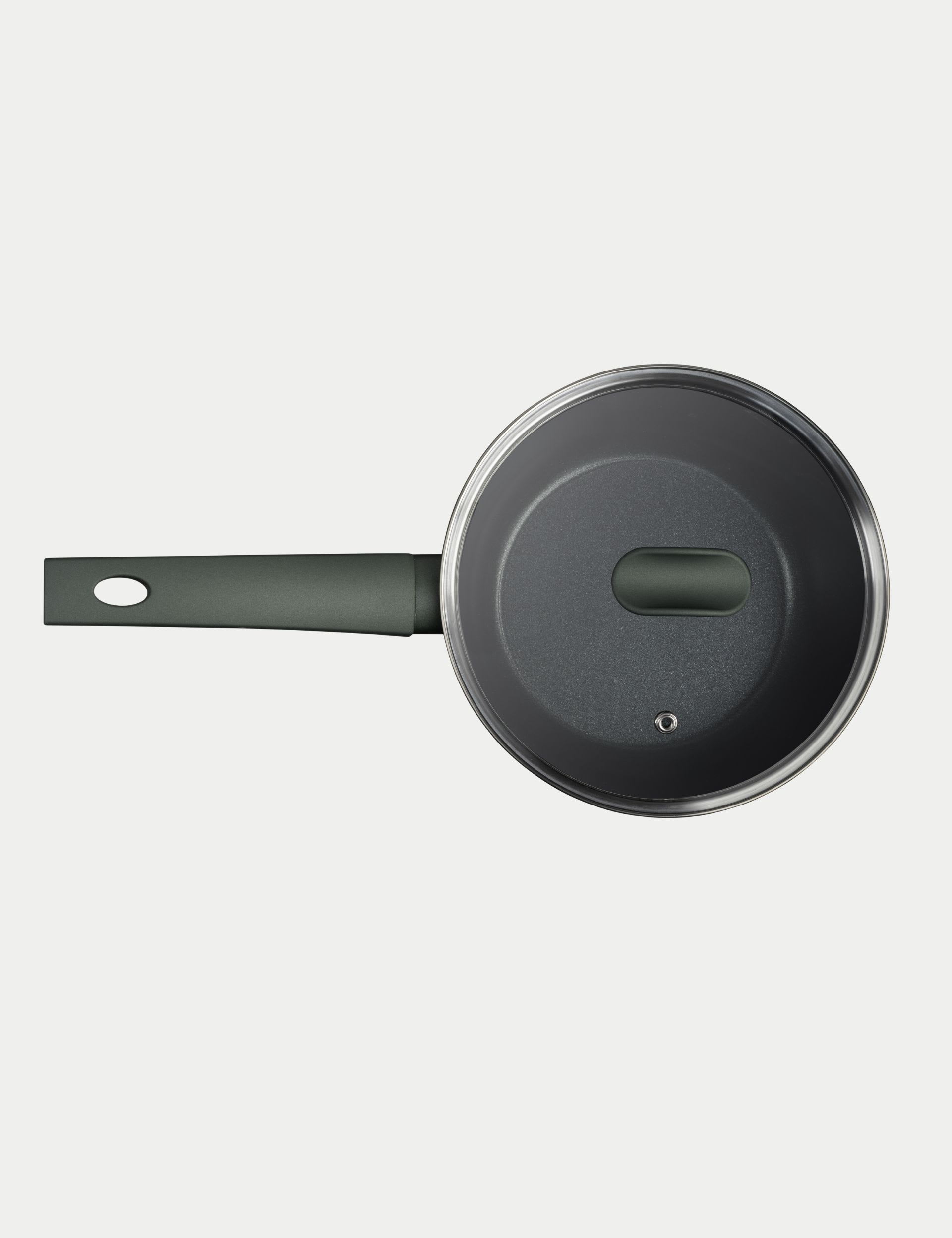 Prestige 3-piece non-stick saucepans with glass lids - British product