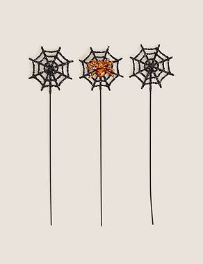 3 Pack Spiderweb Vase Decorations