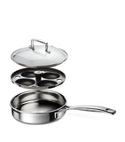 3-Ply Stainless Steel Sauté Pan with Poaching Insert (20cm)