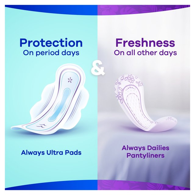 Always Dailies Fresh & Protect Normal Panty Liners   32 per pack GOODS M&S   