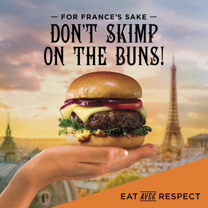 St Pierre burger buns pre-sliced pack of 4, imported from the UK