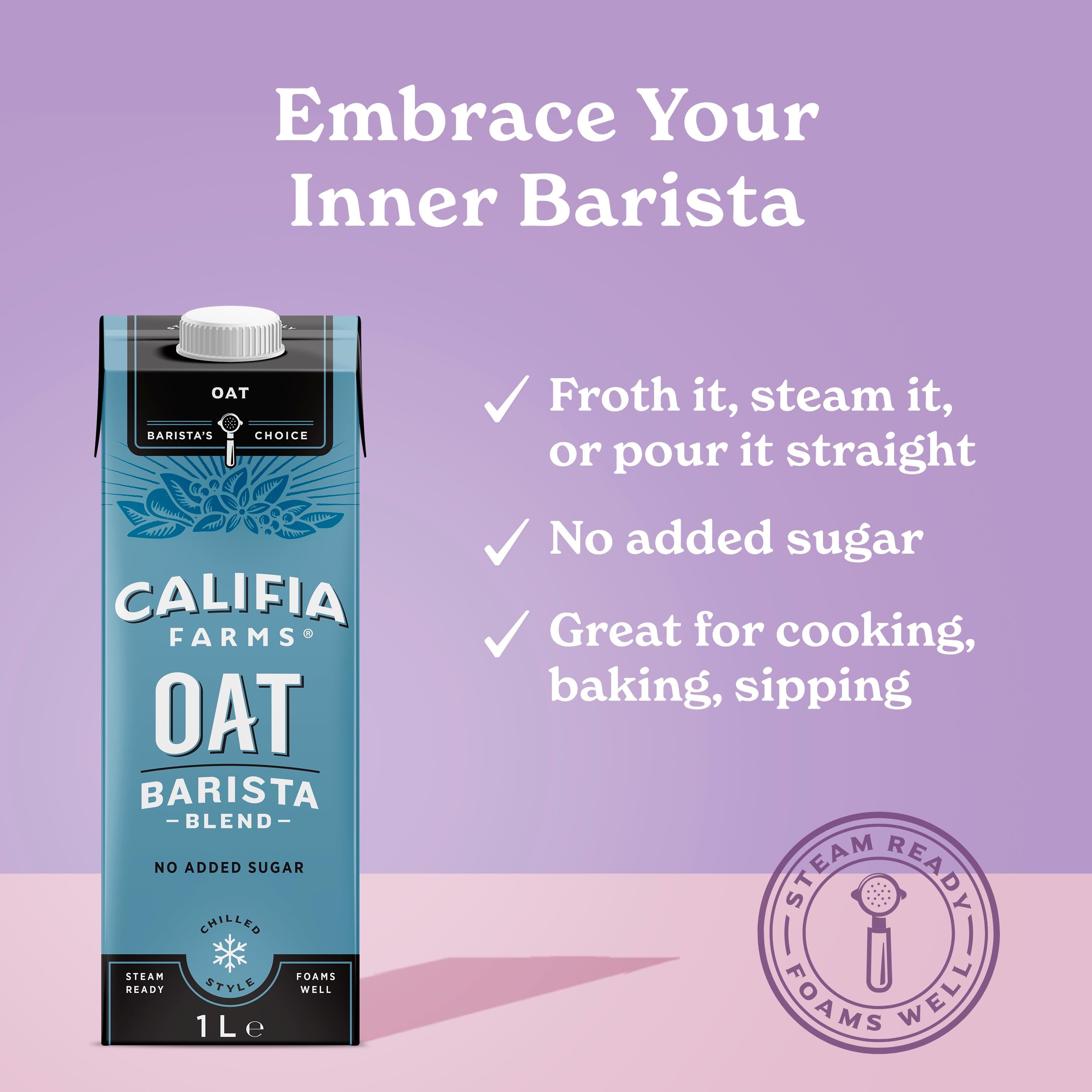 Califia Farms oat drink barista blend 1L (British brand)