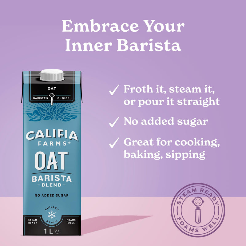 Califia Farms oat drink barista blend 1L (British brand)