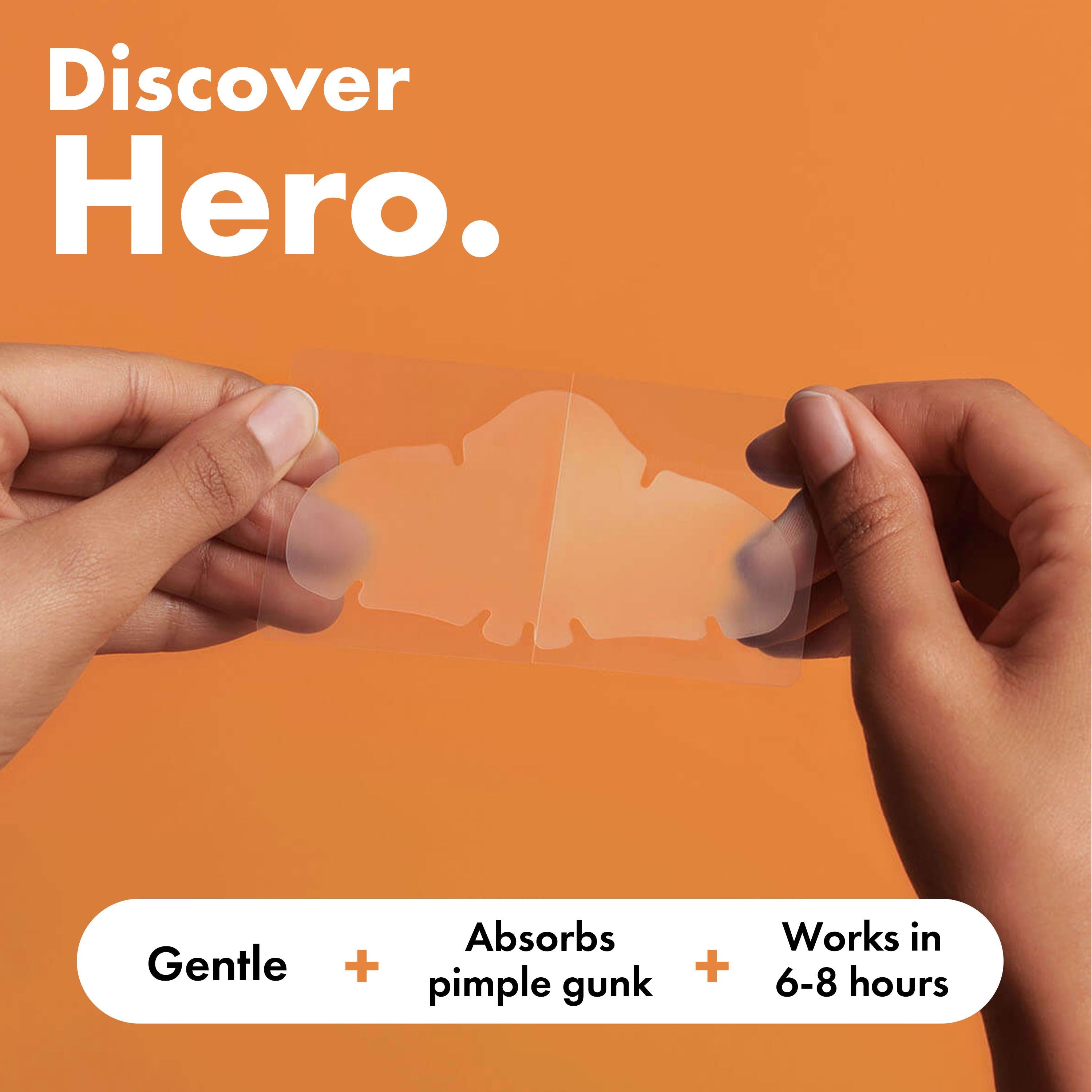 Hero Mighty Patch hydrocolloid nose patches 10 count, imported from the UK