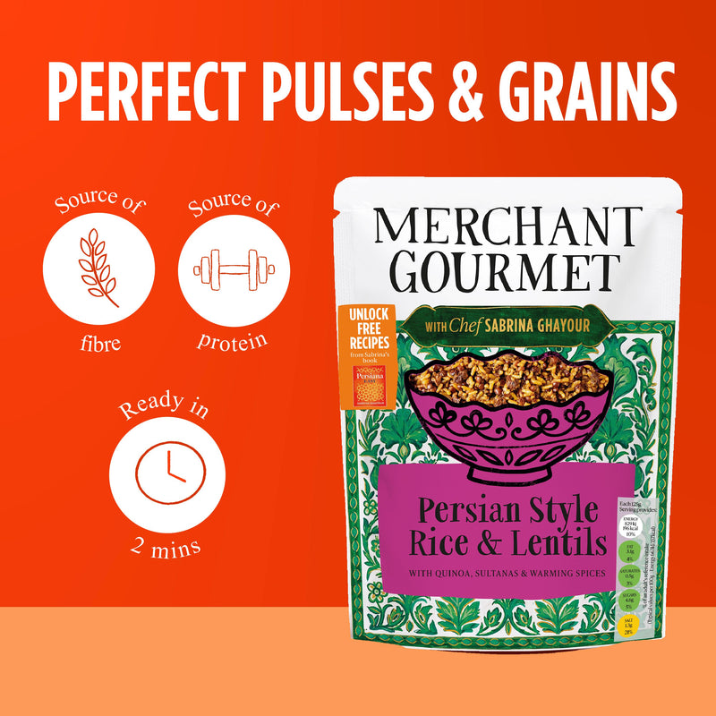 Merchant Gourmet Persian Style Rice & Lentils 250g (British brand)