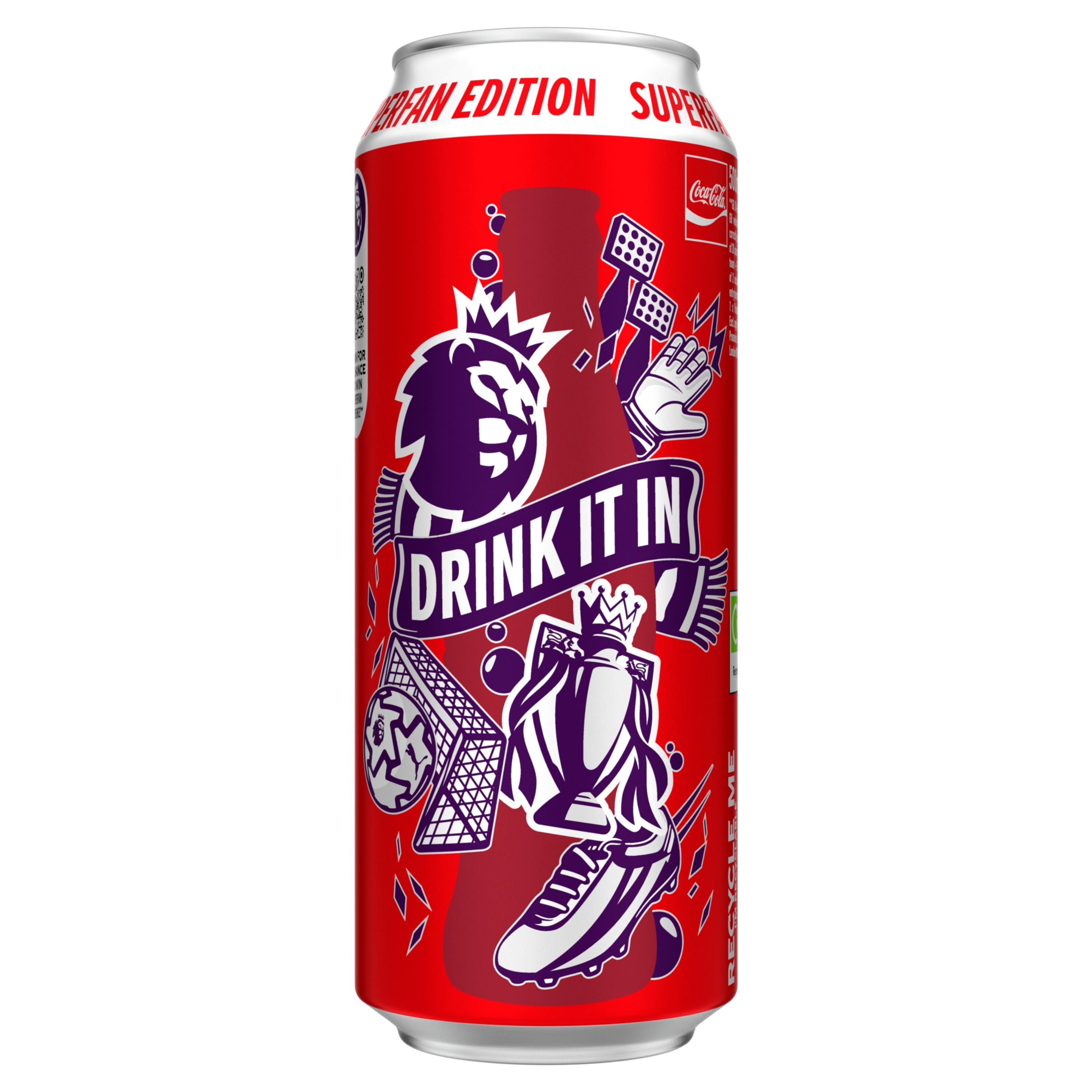 Coca-Cola Original Taste soft drink 500ml can - British product