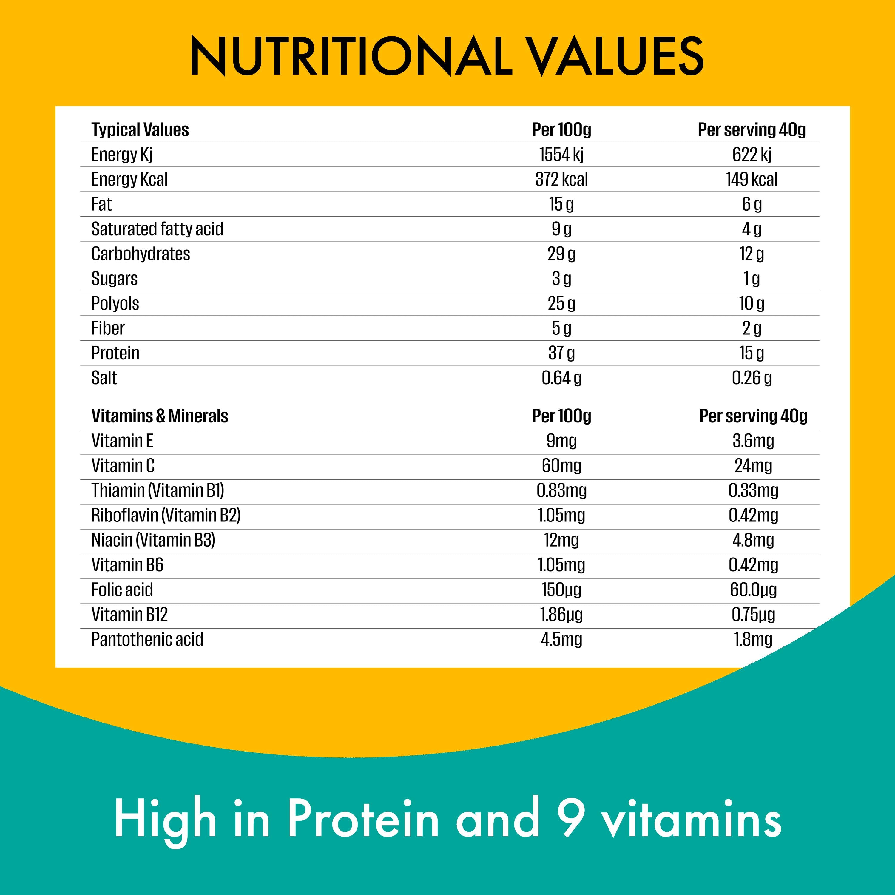 FULFIL chocolate salted caramel protein bar 3x40g - British product