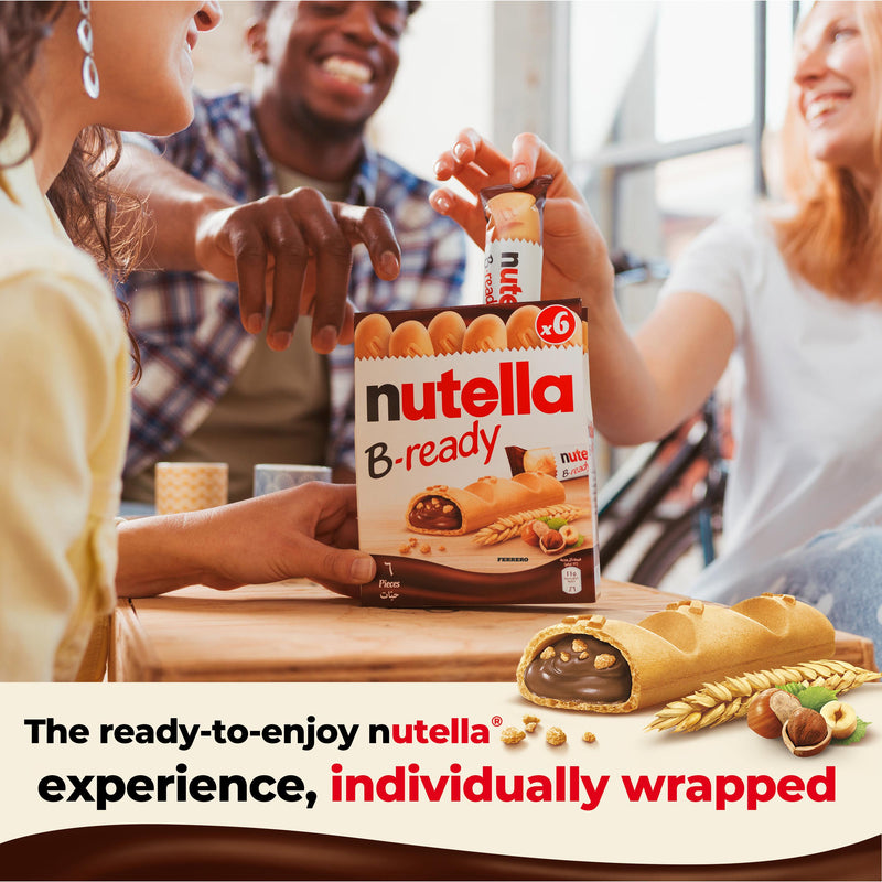 Nutella B-ready snack bars multipack 6x22g (British brand)