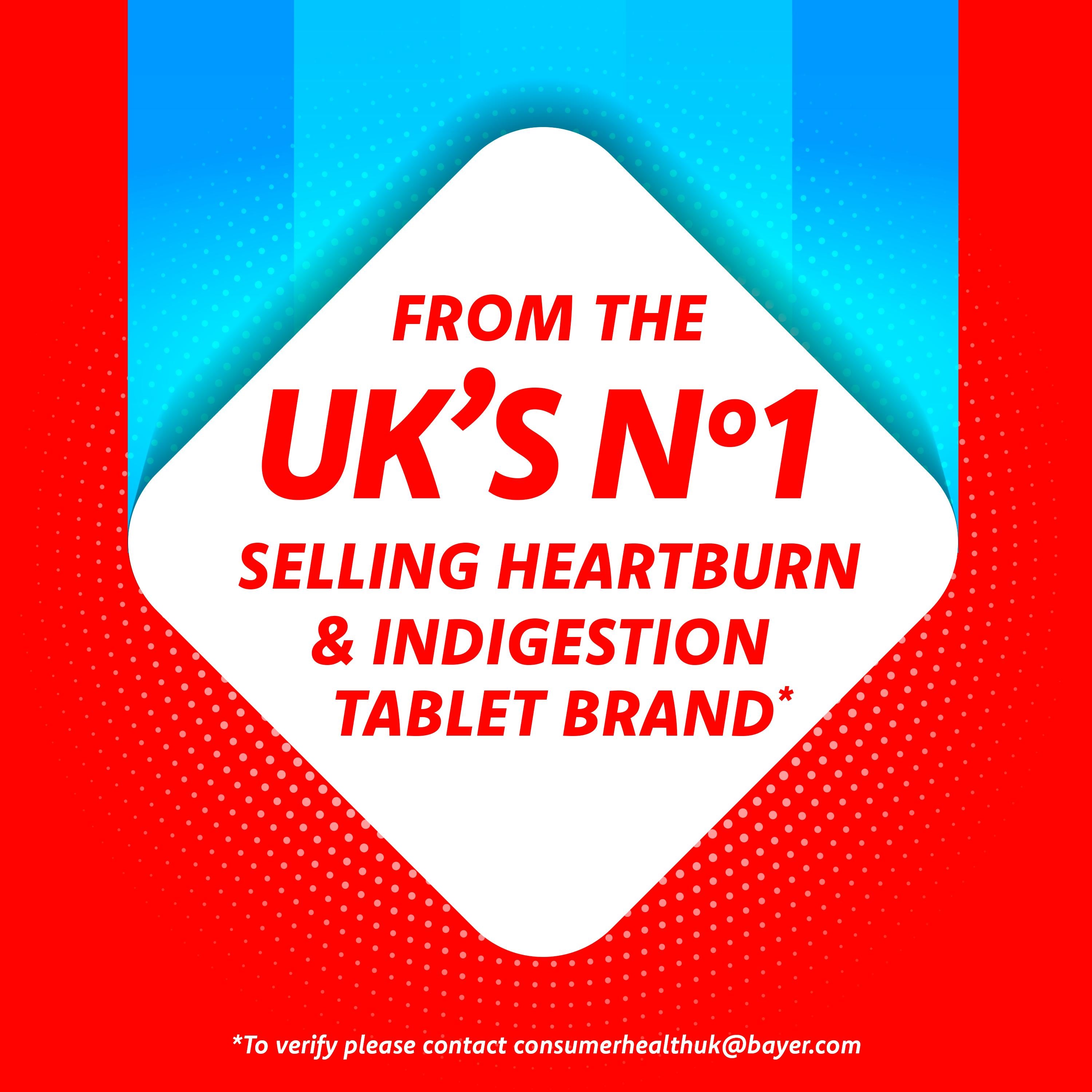 Rennie peppermint antacid gum 750mg, imported from the UK