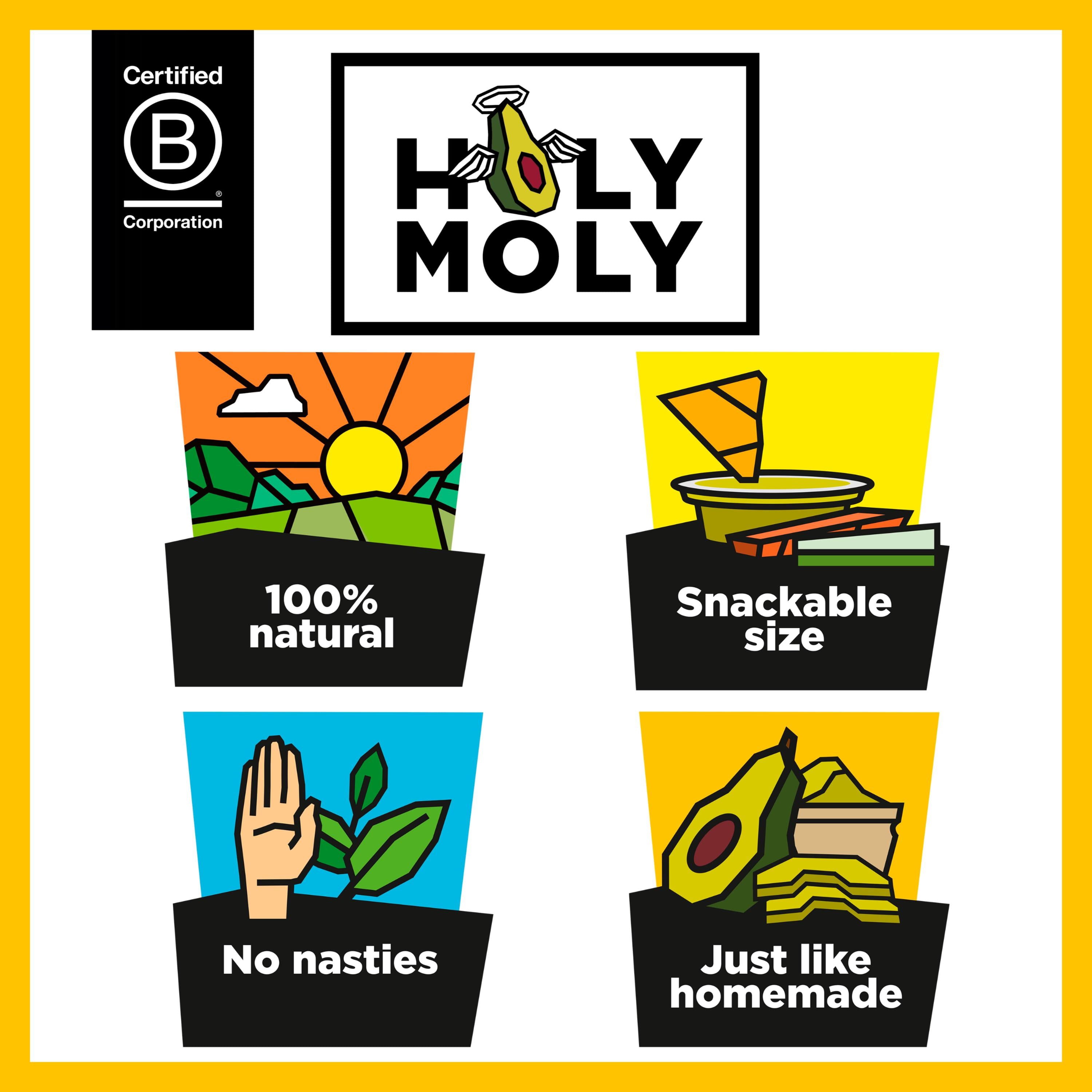 Holy Moly Kids Simply Avocado dip 5x57g (British brand)