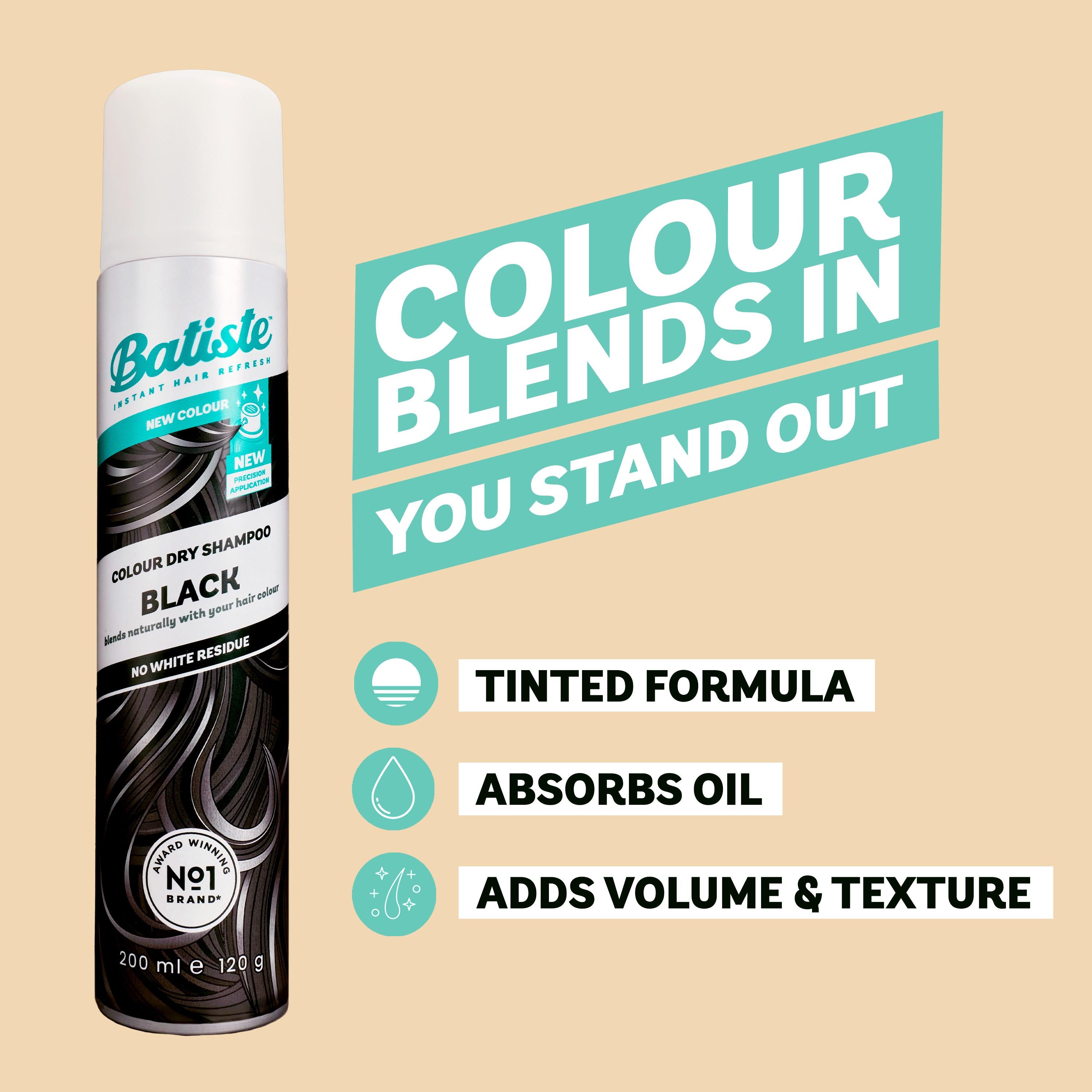 Batiste dry shampoo Black 200ml, UK version