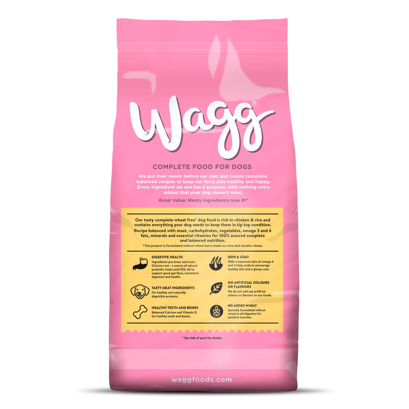 Wagg wheat free chicken dry dog food 2kg - British product