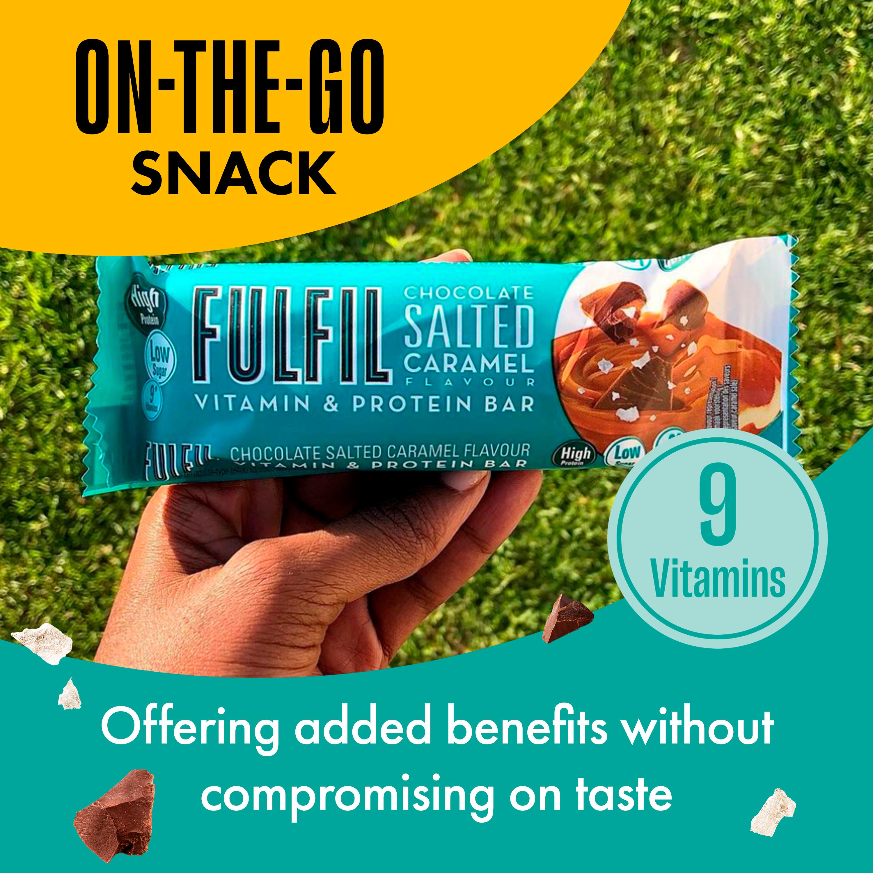 FULFIL chocolate salted caramel protein bar 3x40g - British product