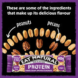 Eat Natural maple pecan peanut bars 3x40g, imported from the UK