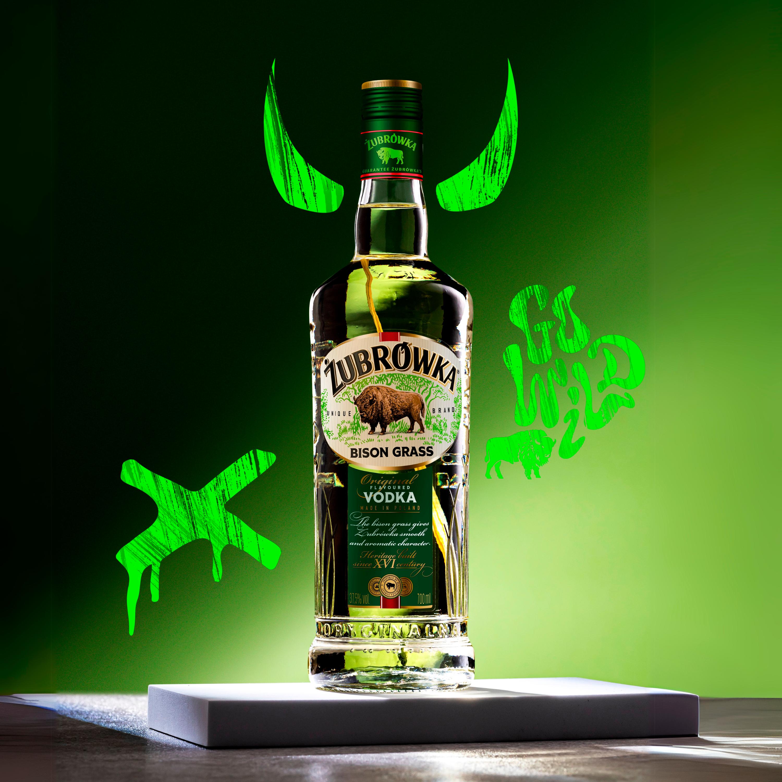 Zubrowka bison grass vodka 70cl - British product