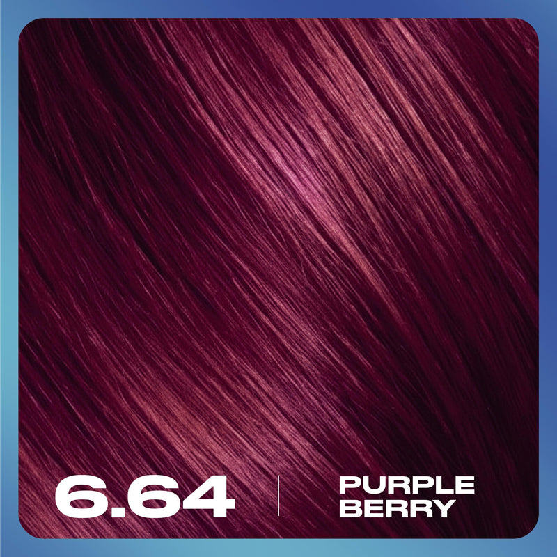 Clairol permanent hair dye Purple Berry 6.64 - British product