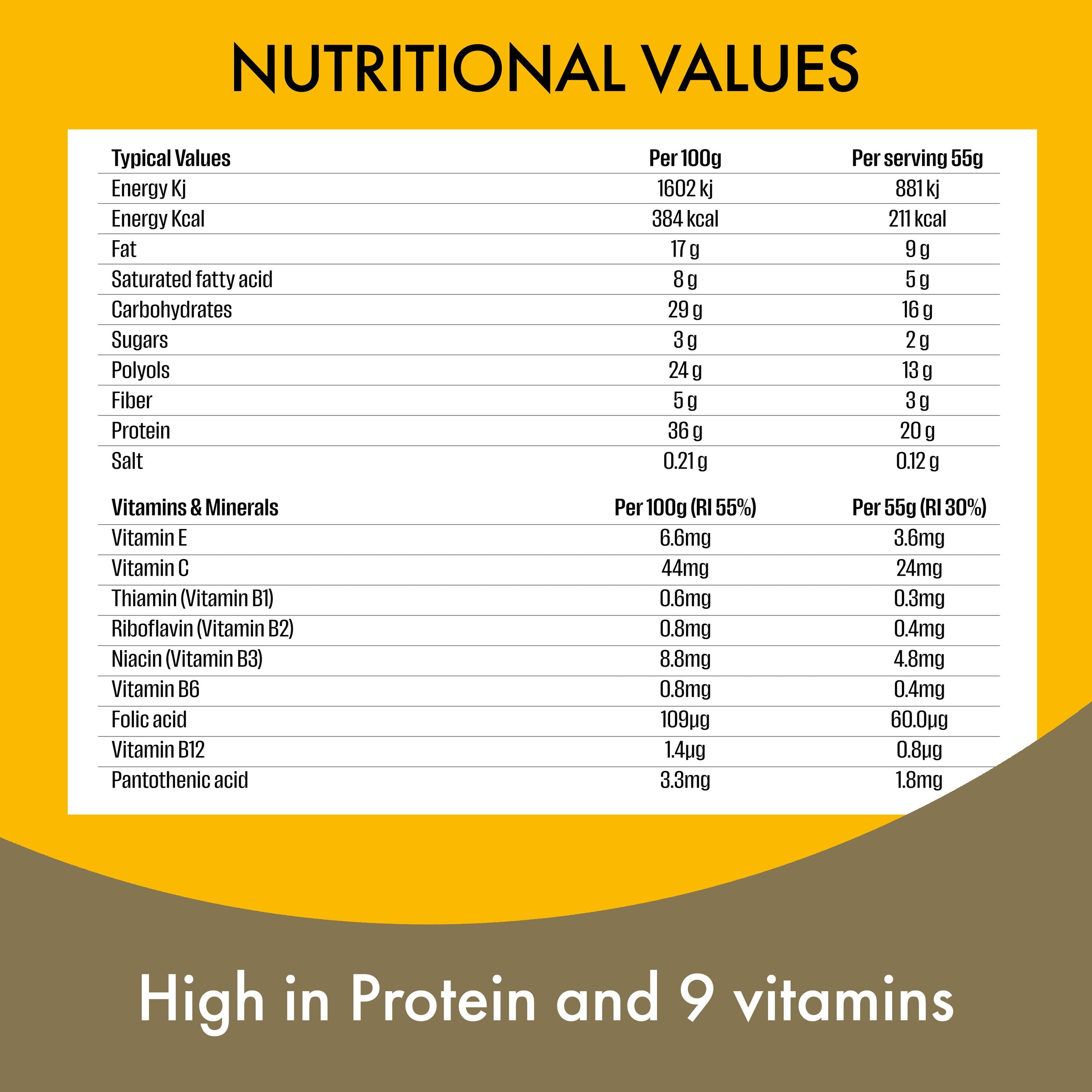 Fulfil chocolate hazelnut whip protein bar 55g - British product